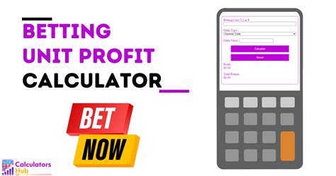 Betting Unit Profit Calculator .